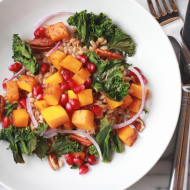 farro, butternut, kale & pomegranate | perpetually chic