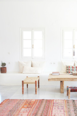 White Space with Bohemian Accents | Perpetually Chic